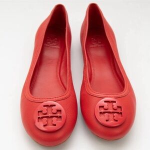 Nice red Tory burch size 7 ballet flats